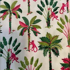 2 piece Set Printfresh Royal Palm Pink Basil size small. Like new